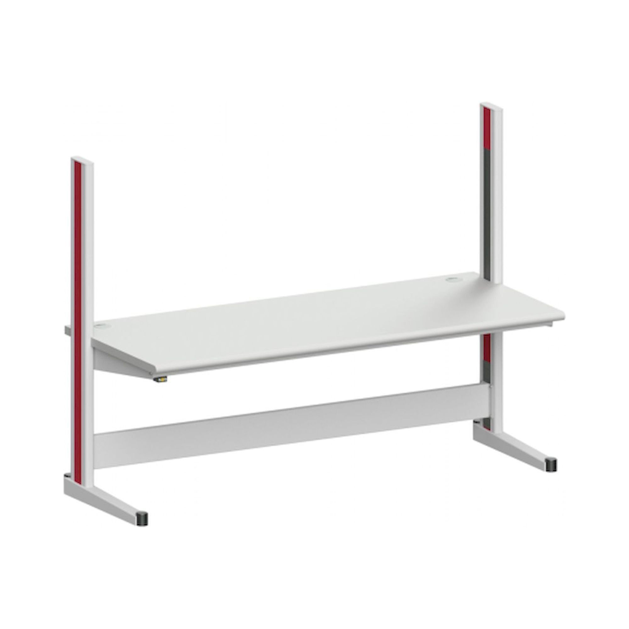 Karl 10.250.24. ESD-Arbeitstisch Quadro Grundelement mit Kabelwanne, 2135x880x1600 mm