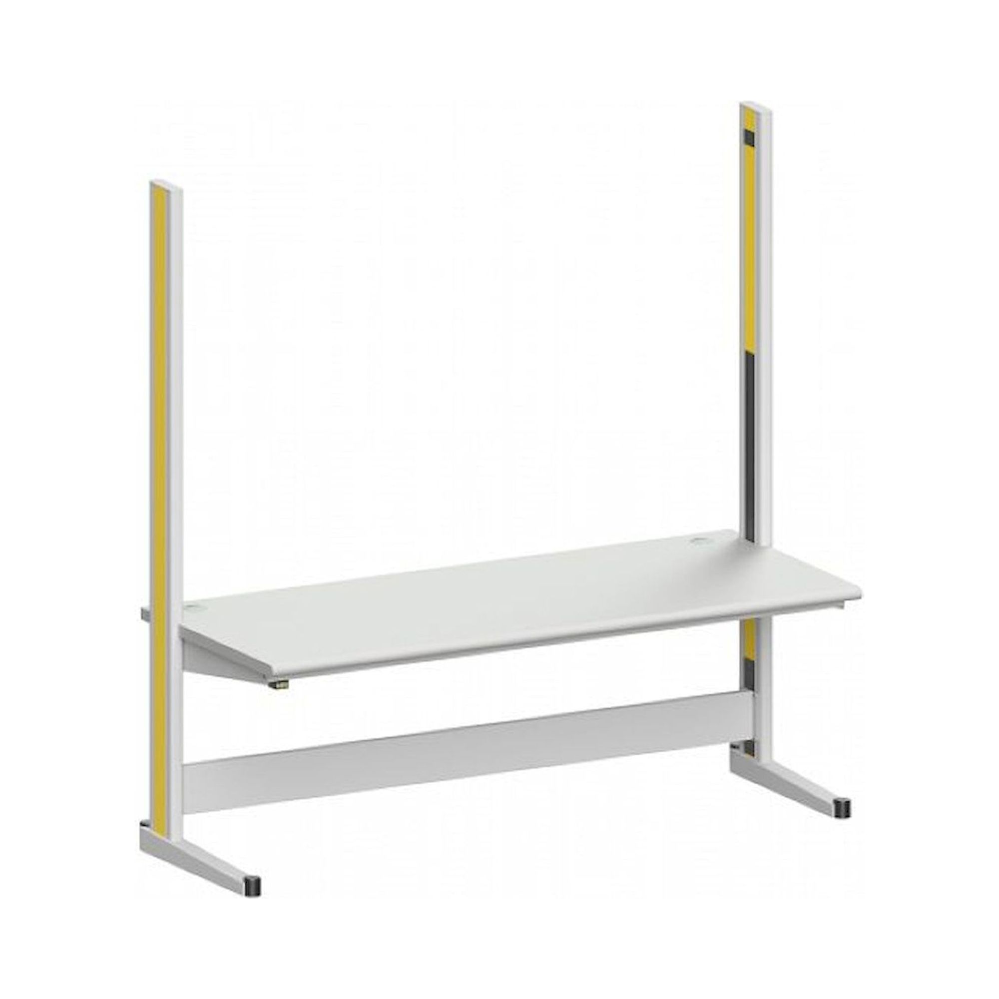 Karl 10.255.26. ESD-Arbeitstisch Quadro Grundelement mit Kabelwanne, 2135x880x2200 mm