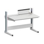 Karl 10.305.28. ESD-Arbeitstisch Quadro Grundelement inklusive Kabelwanne mit Klappe, 1300x880x1000 mm