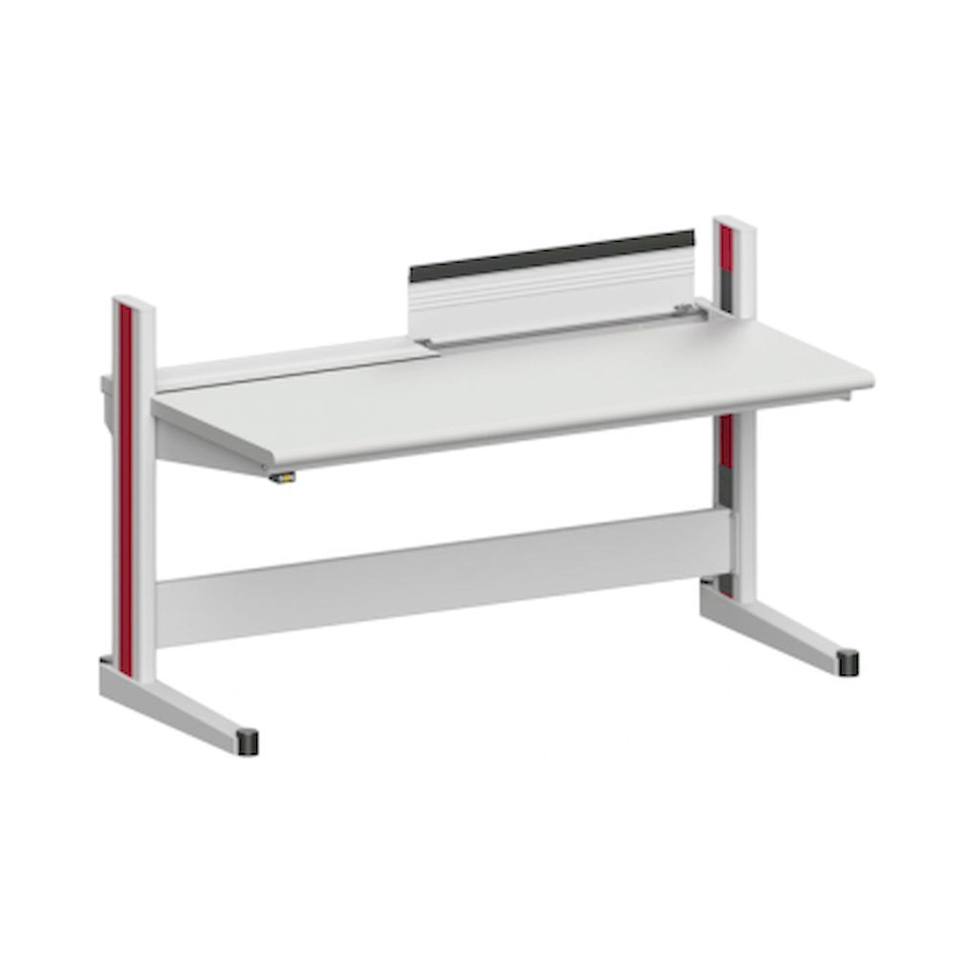 Karl 10.325.24. ESD-Arbeitstisch Quadro Grundelement inklusive Kabelwanne mit Klappe, 1650x880x1000 mm