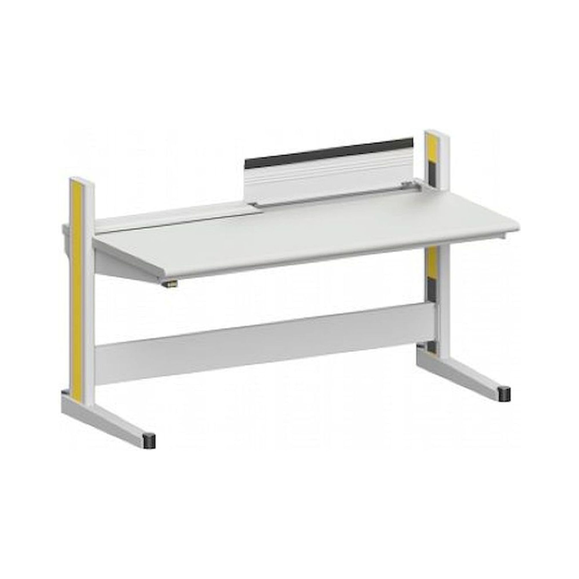 Karl 10.325.26. ESD-Arbeitstisch Quadro Grundelement inklusive Kabelwanne mit Klappe, 1650x880x1000 mm