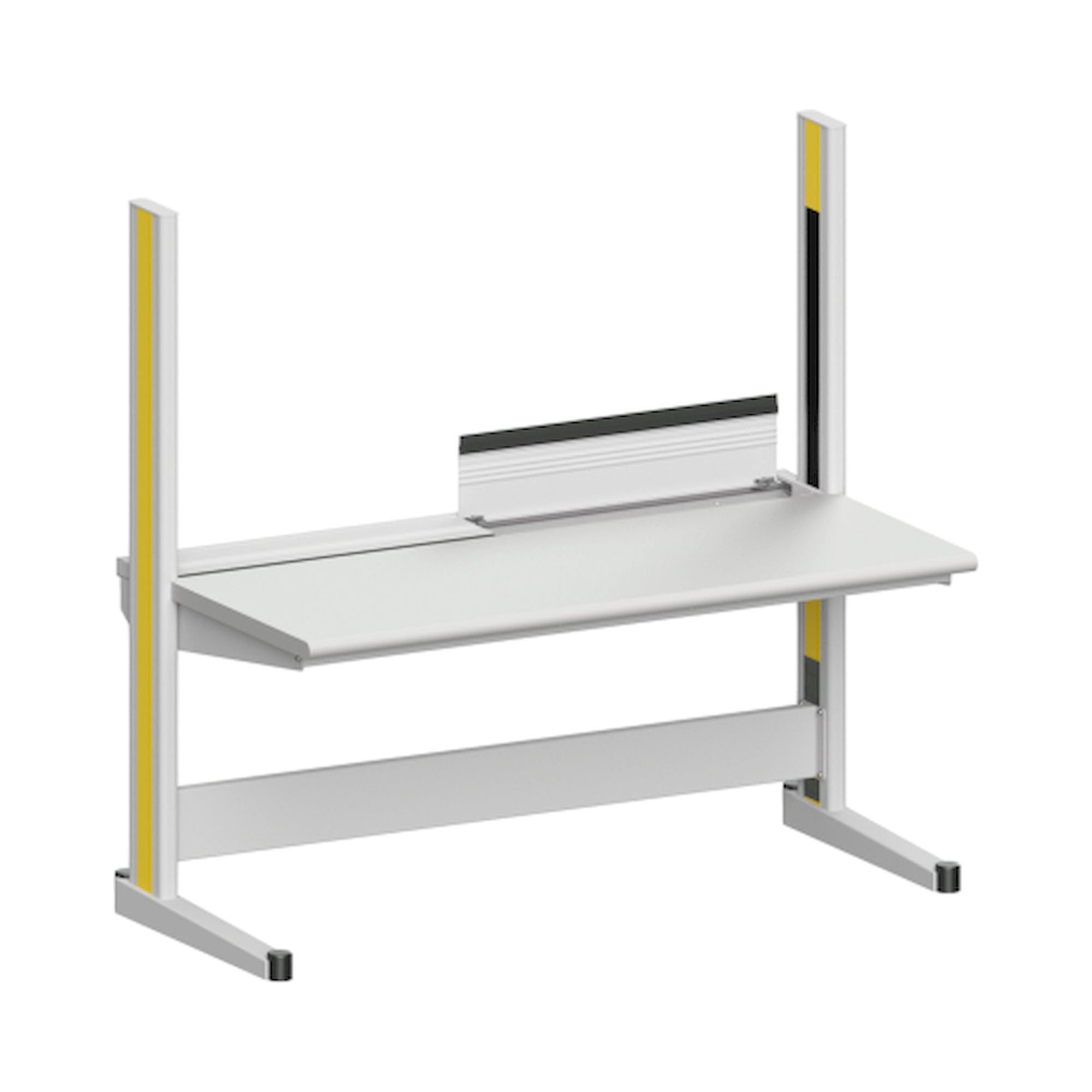 Karl 10.330.16. Arbeitstisch Quadro Grundelement inklusive Kabelwanne mit Klappe, 1650x880x1600 mm