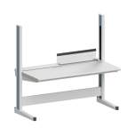 Karl 10.330.18. Arbeitstisch Quadro Grundelement inklusive Kabelwanne mit Klappe, 1650x880x1600 mm