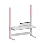 Karl 10.335.14. Arbeitstisch Quadro Grundelement inklusive Kabelwanne mit Klappe, 1650x880x2200 mm