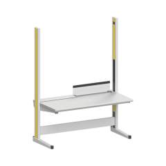 Karl 10.335.26. ESD-Arbeitstisch Quadro Grundelement inklusive Kabelwanne mit Klappe, 1650x880x2200 mm