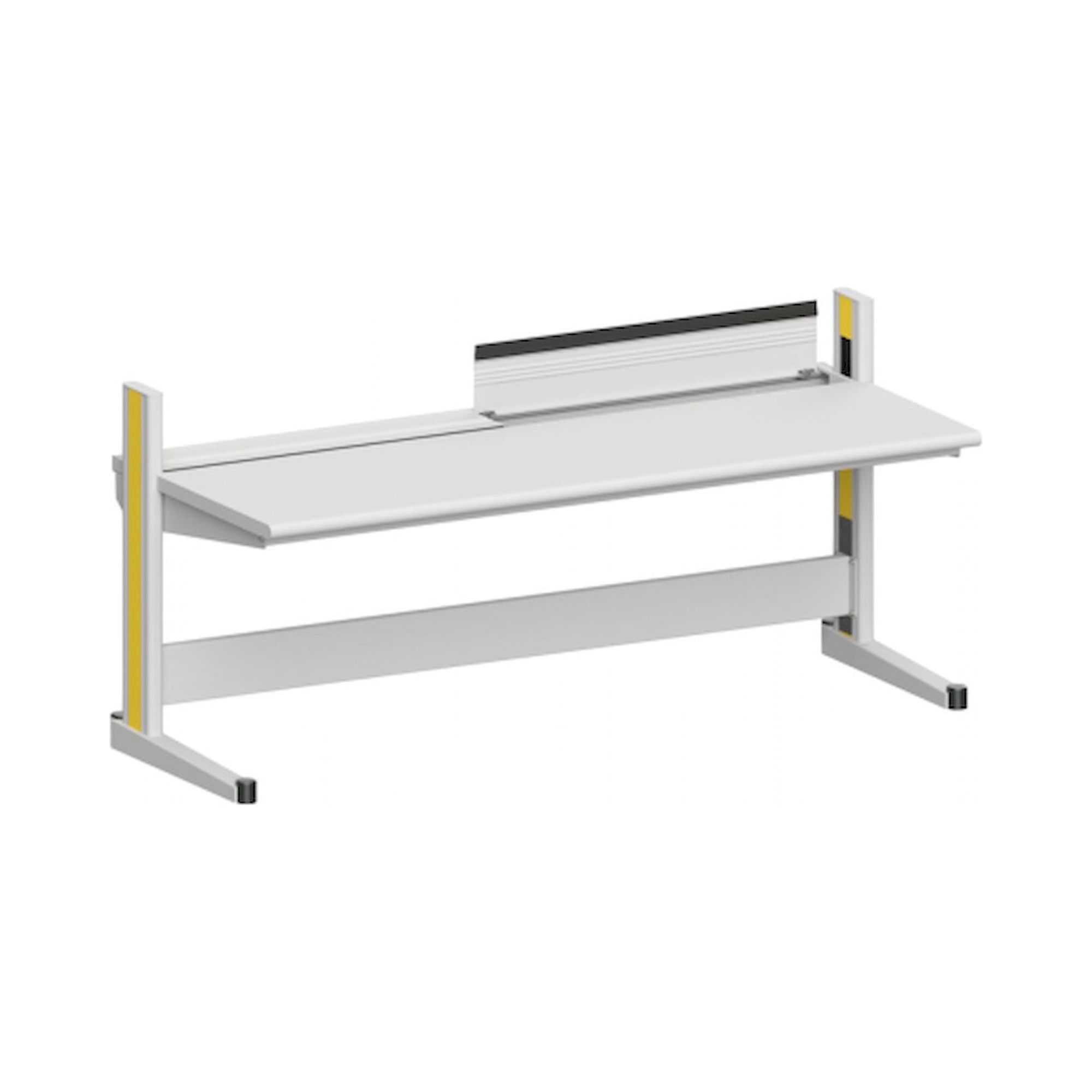 Karl 10.345.16. Arbeitstisch Quadro Grundelement inklusive Kabelwanne mit Klappe, 2135x880x1000 mm