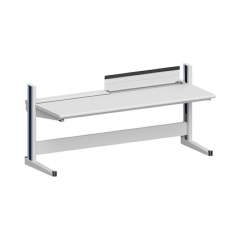 Karl 10.345.23. ESD-Arbeitstisch Quadro Grundelement inklusive Kabelwanne mit Klappe, 2135x880x1000 mm