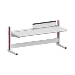 Karl 10.345.24. ESD-Arbeitstisch Quadro Grundelement inklusive Kabelwanne mit Klappe, 2135x880x1000 mm