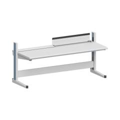 Karl 10.345.28. ESD-Arbeitstisch Quadro Grundelement inklusive Kabelwanne mit Klappe, 2135x880x1000 mm