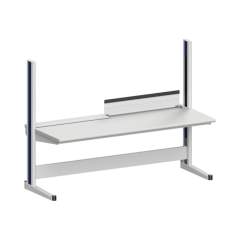 Karl 10.350.13. Arbeitstisch Quadro Grundelement inklusive Kabelwanne mit Klappe, 2135x880x1600 mm