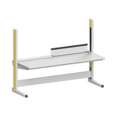 Karl 10.350.16. Arbeitstisch Quadro Grundelement inklusive Kabelwanne mit Klappe, 2135x880x1600 mm