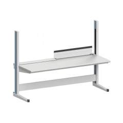 Karl 10.350.18. Arbeitstisch Quadro Grundelement inklusive Kabelwanne mit Klappe, 2135x880x1600 mm