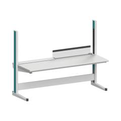 Karl 10.350.22. ESD-Arbeitstisch Quadro Grundelement inklusive Kabelwanne mit Klappe, 2135x880x1600 mm