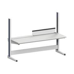 Karl 10.350.23. ESD-Arbeitstisch Quadro Grundelement inklusive Kabelwanne mit Klappe, 2135x880x1600 mm