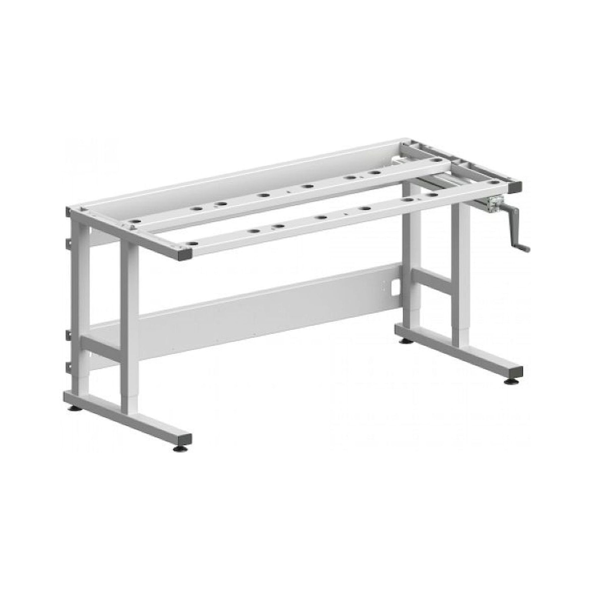 Karl 25.125.70. Tischgestell Sintro 1530 Höhenverstellung mit Handkurbel, 1530x750 mm
