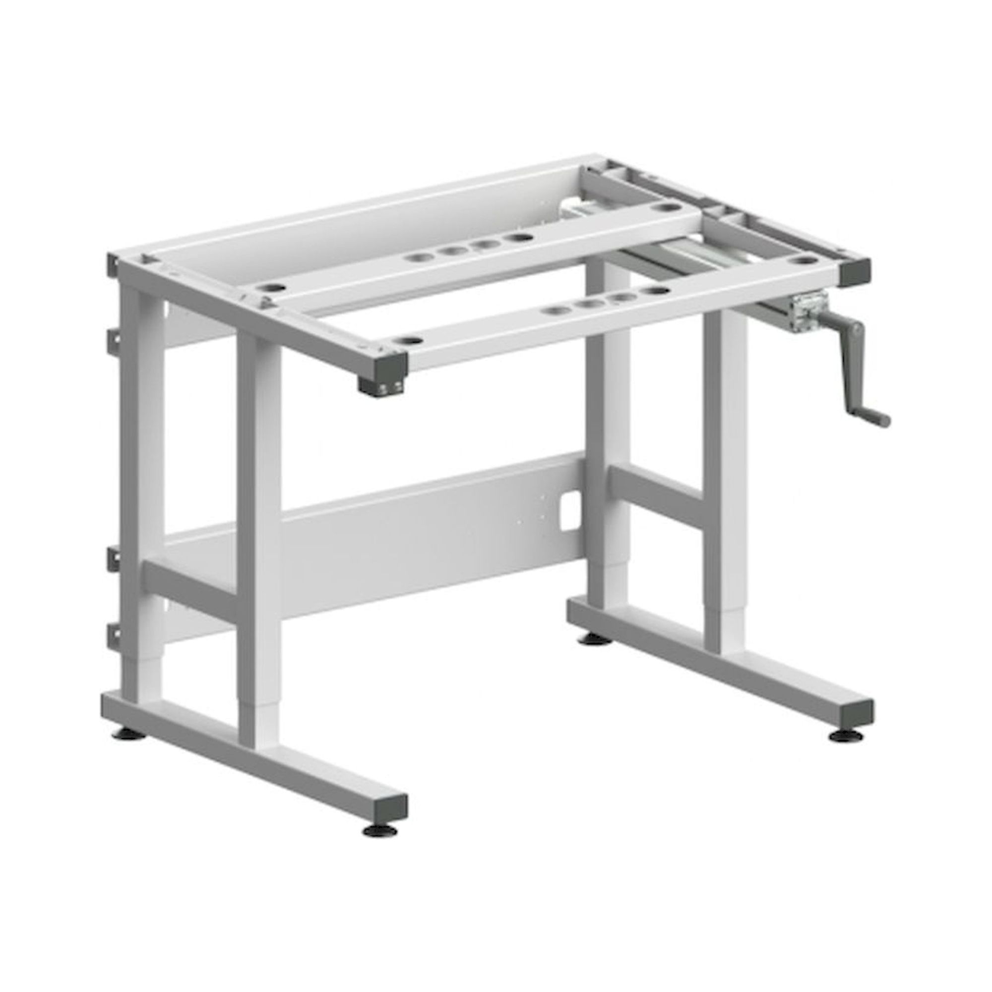 Karl 26.103.70. ESD-Tischgestell Sintro 930 Höhenverstellung mit Handkurbel, 930x750 mm