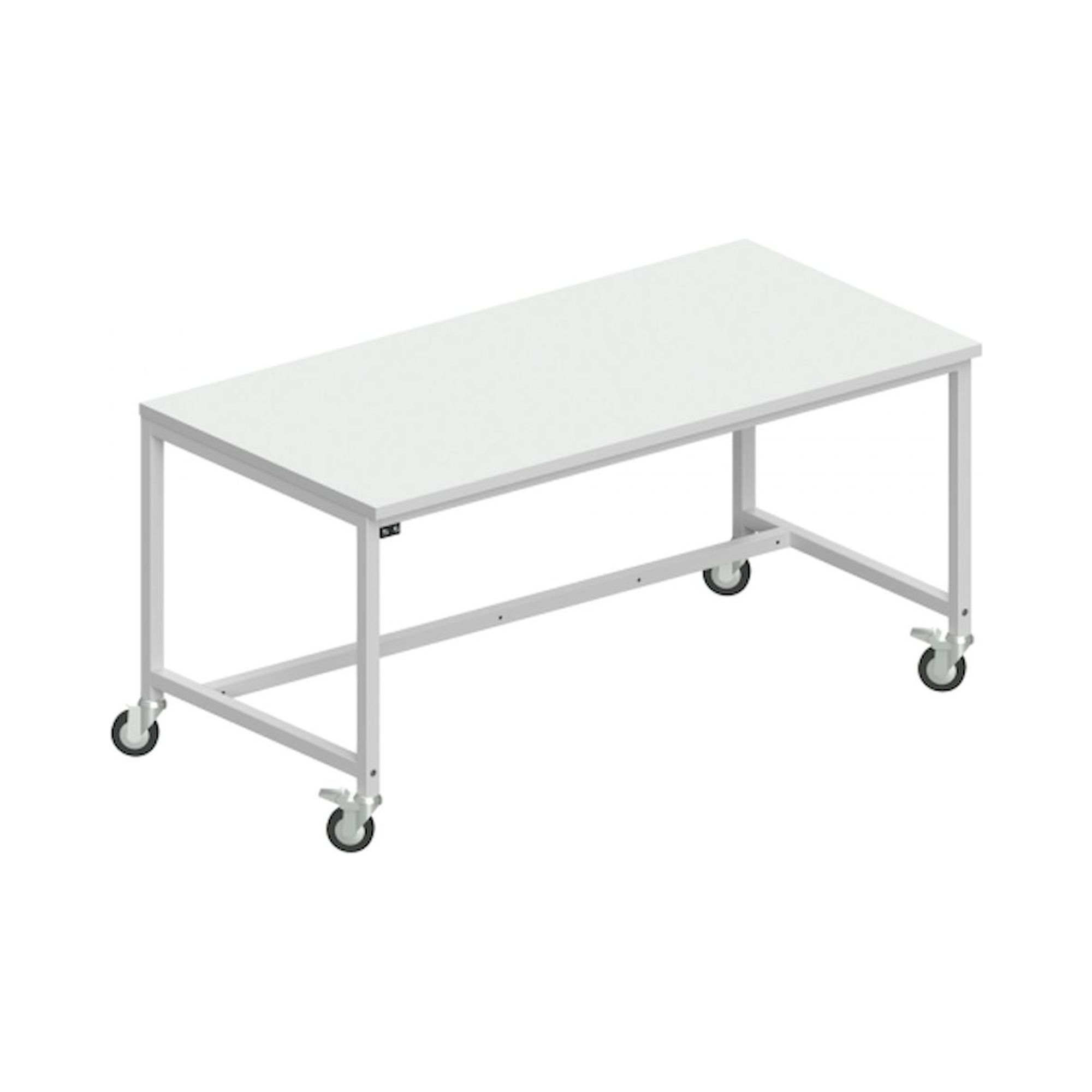 Karl 30.225.66. ESD-Arbeitstisch Basic fahrbar verstärkte Ausführung, 1600x800 mm