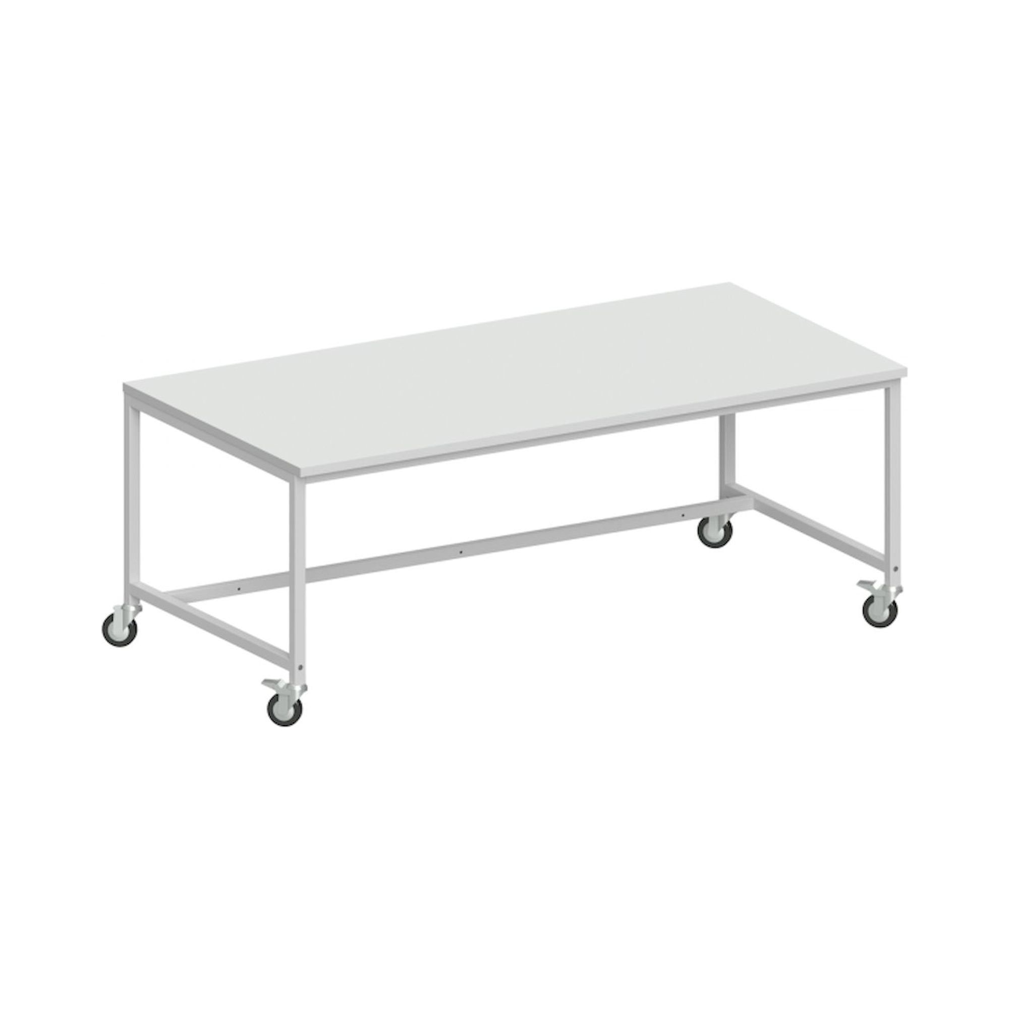 Karl 30.245.30. Arbeitstisch Basic fahrbar verstärkte Ausführung, 2000x1000 mm