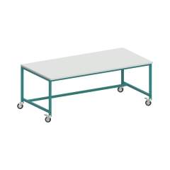 Karl 30.245.47. Arbeitstisch Basic fahrbar verstärkte Ausführung, 2000x1000 mm