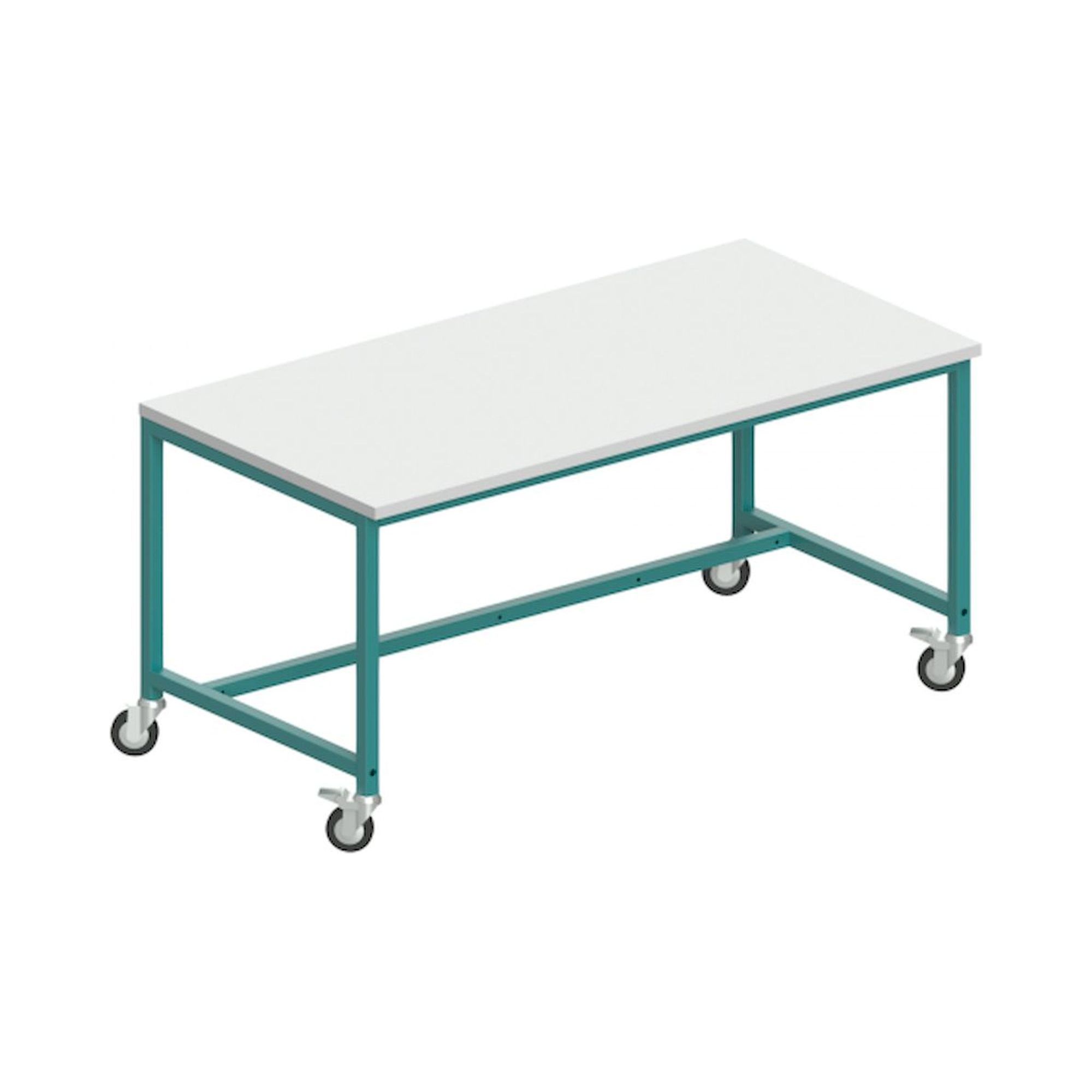 Karl 31.225.31. Arbeitstisch Basic fahrbar verstärkte Ausführung, 1600x800 mm