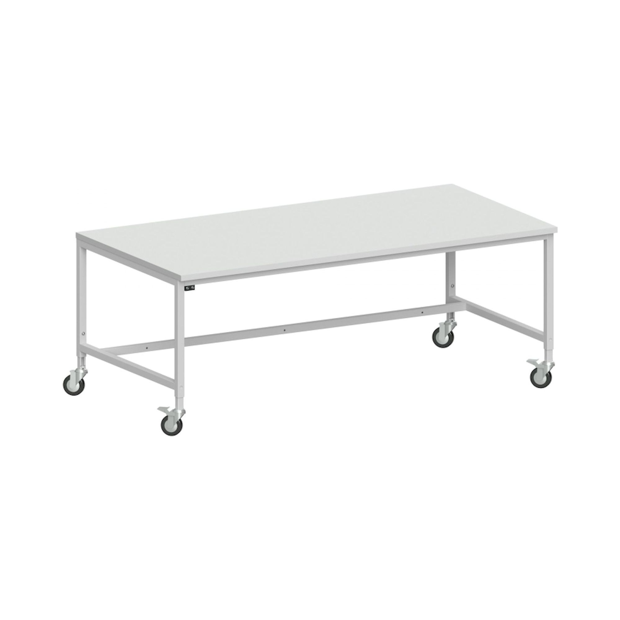 Karl 31.245.34. ESD-Arbeitstisch Basic fahrbar verstärkte Ausführung, 2000x1000 mm