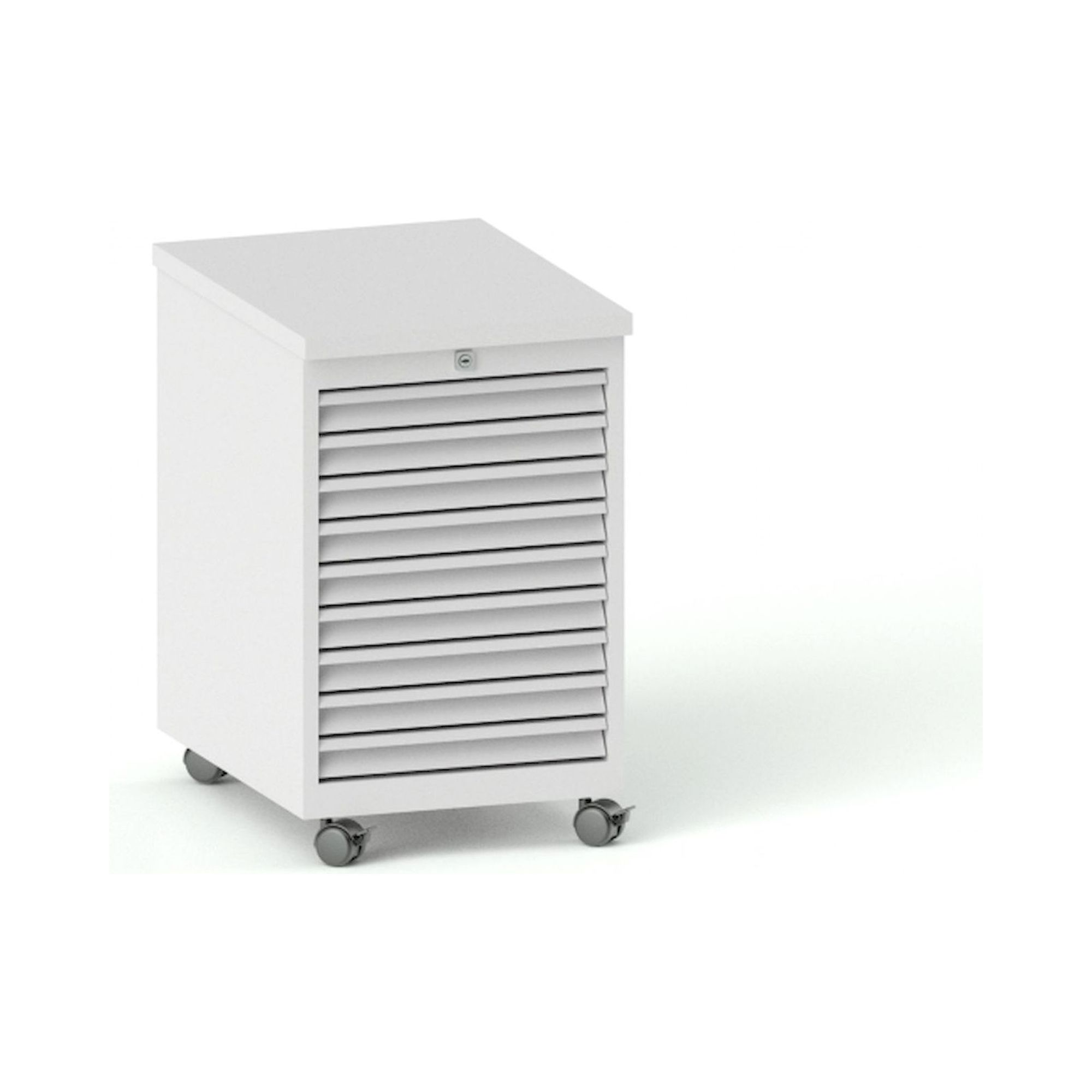 Karl 32.305.30. Schubkastenblock F0 fahrbar Deckel direktbeschichtet, 418x540x670 mm