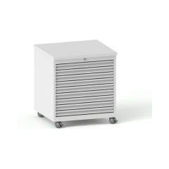 Karl 33.305.30. Schubkastenblock F0 fahrbar Deckel direktbeschichtet, 606x540x670 mm