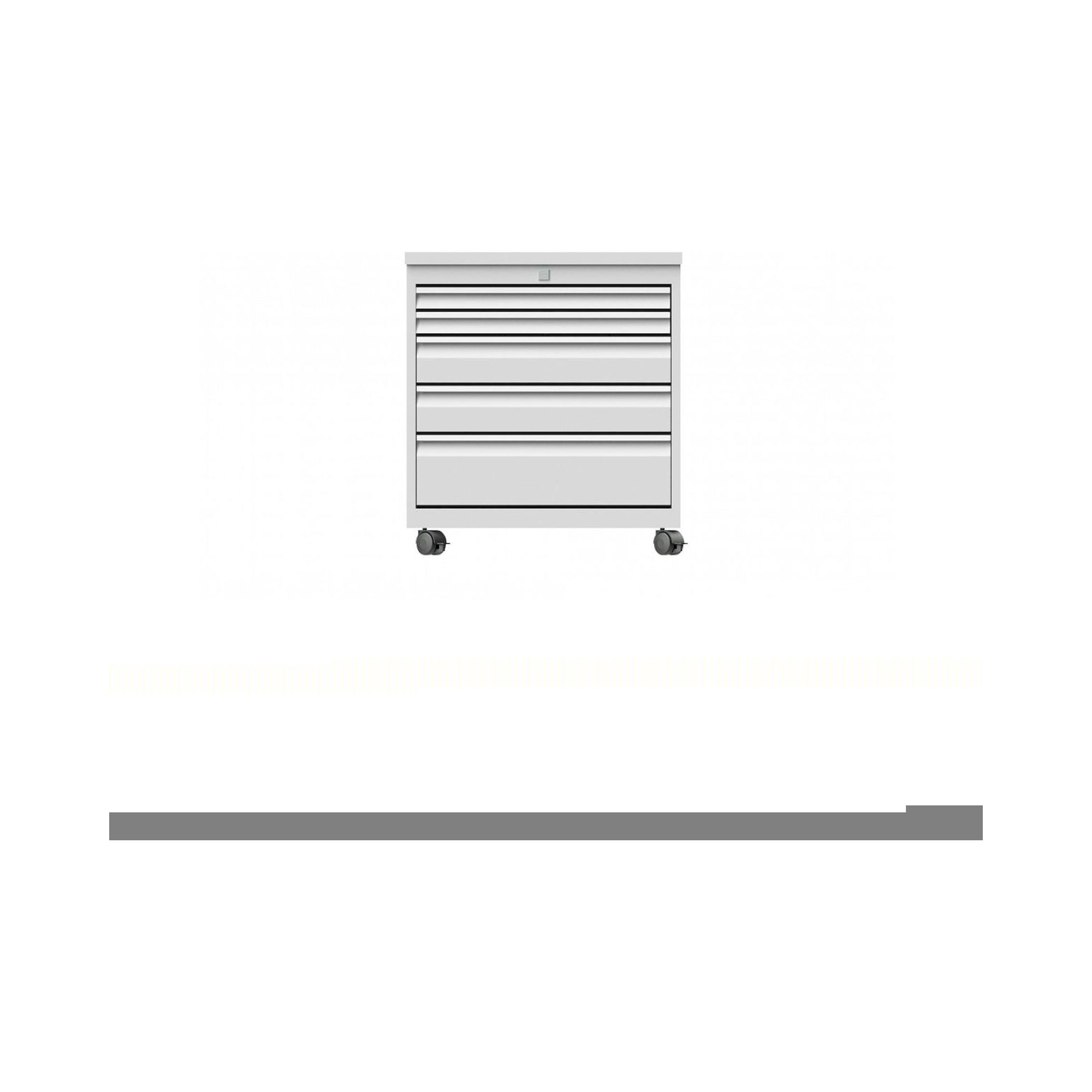 Karl 33.310.63. Schubkastenblock F0 fahrbar Deckel Hartlaminat, 606x540x670 mm