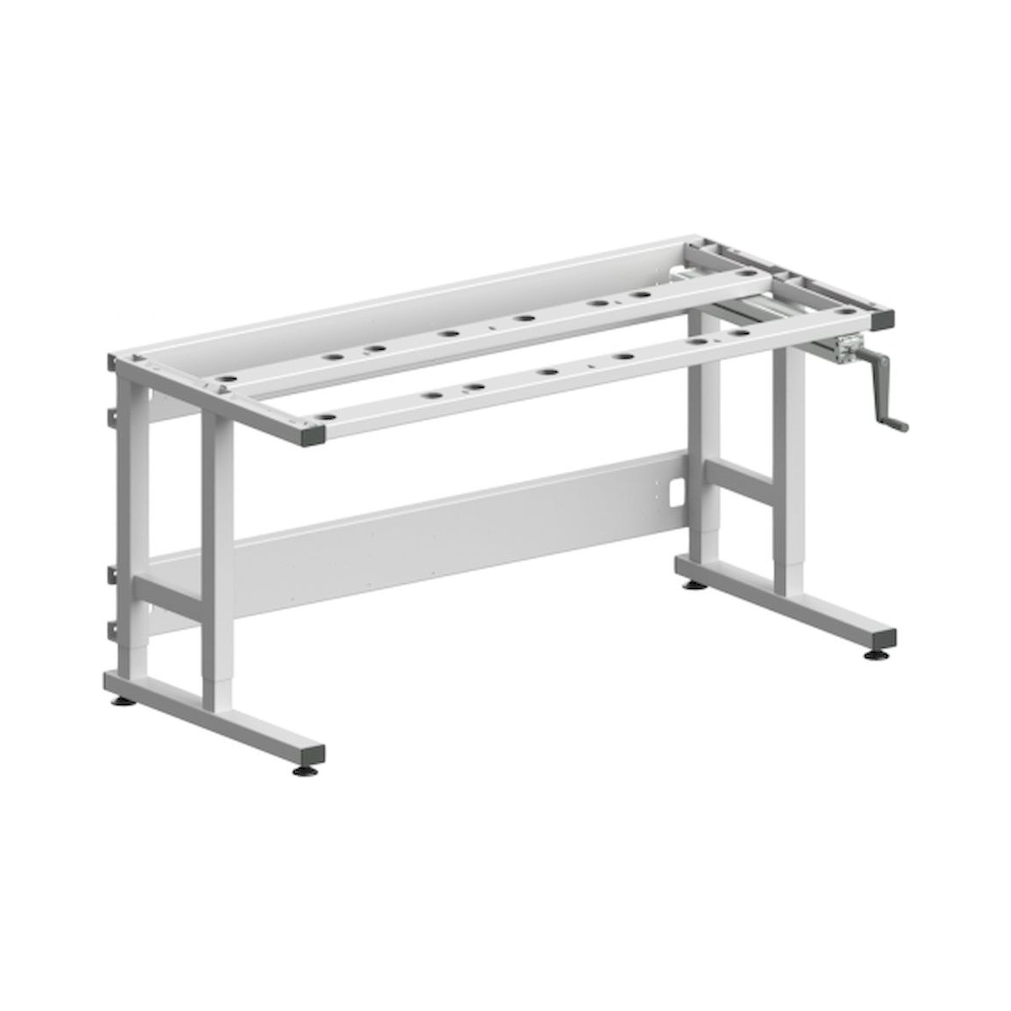 Karl 45.125.70. Tischgestell Sintro Packen 1530 Höhenverstellung mit Handkurbel, 1530x750 mm