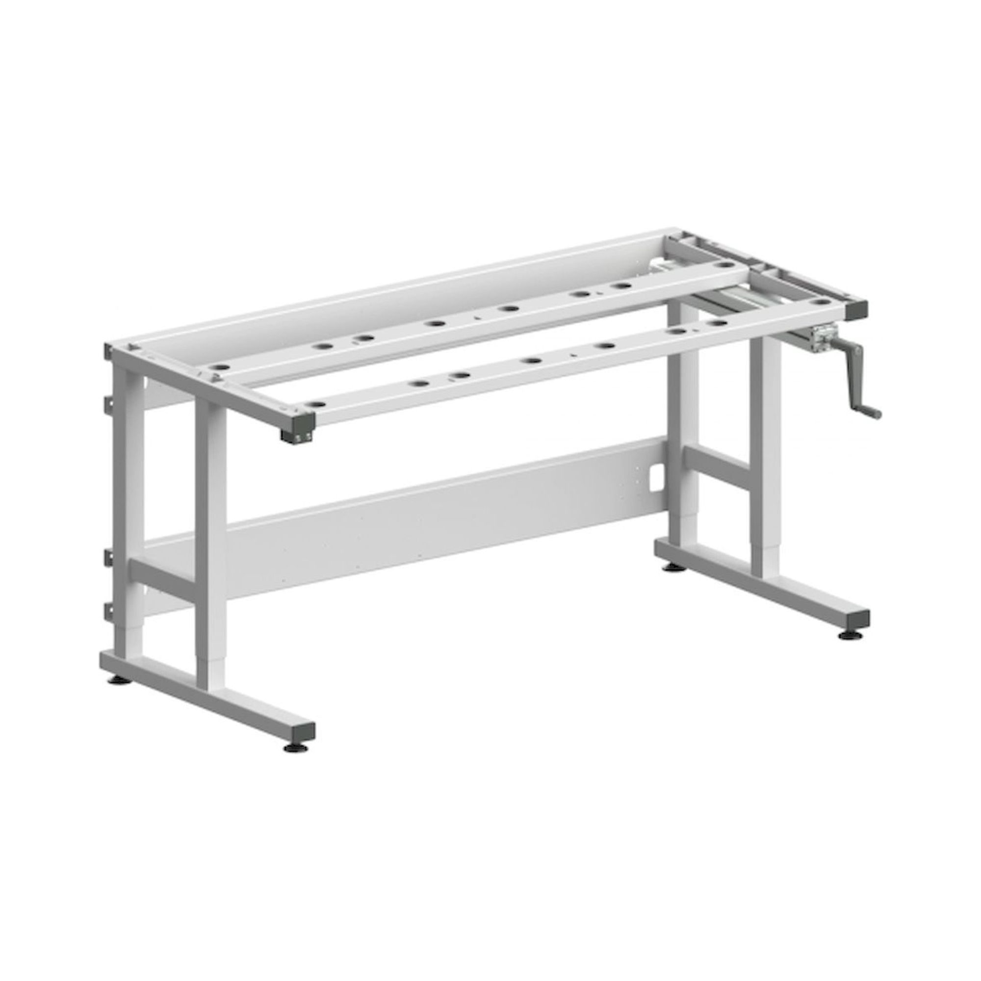 Karl 46.125.70. ESD-Tischgestell Sintro Packen 1530 Höhenverstellung mit Handkurbel, 1530x750 mm