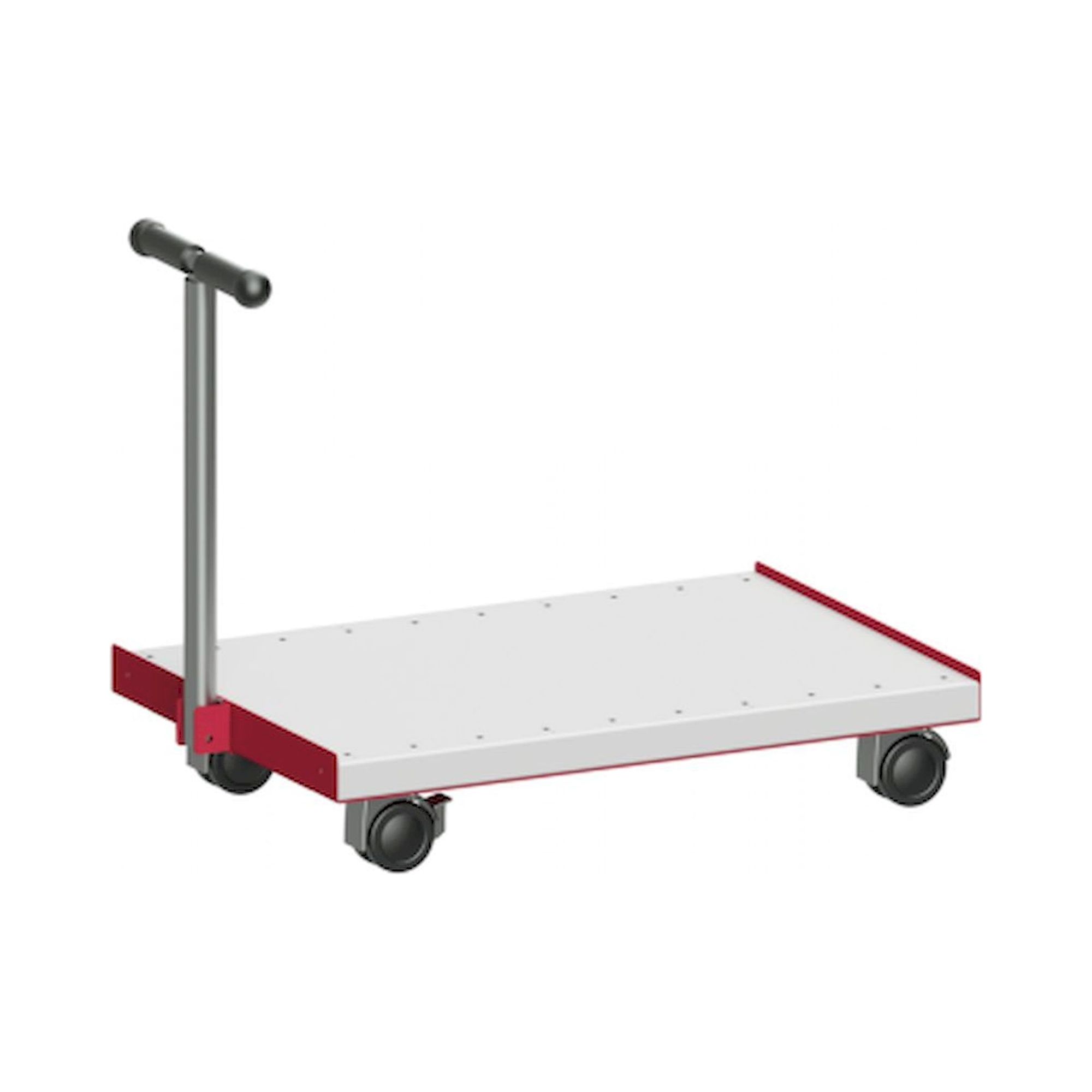 Karl 49.705.70. TRANSPORTWAGEN mit AUSZIEHBARER T-LENKSTANGE, 731x500 mm