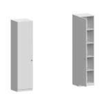 Karl 505.451.00. Holzschrank Hochschrank, 500x450x2064 mm