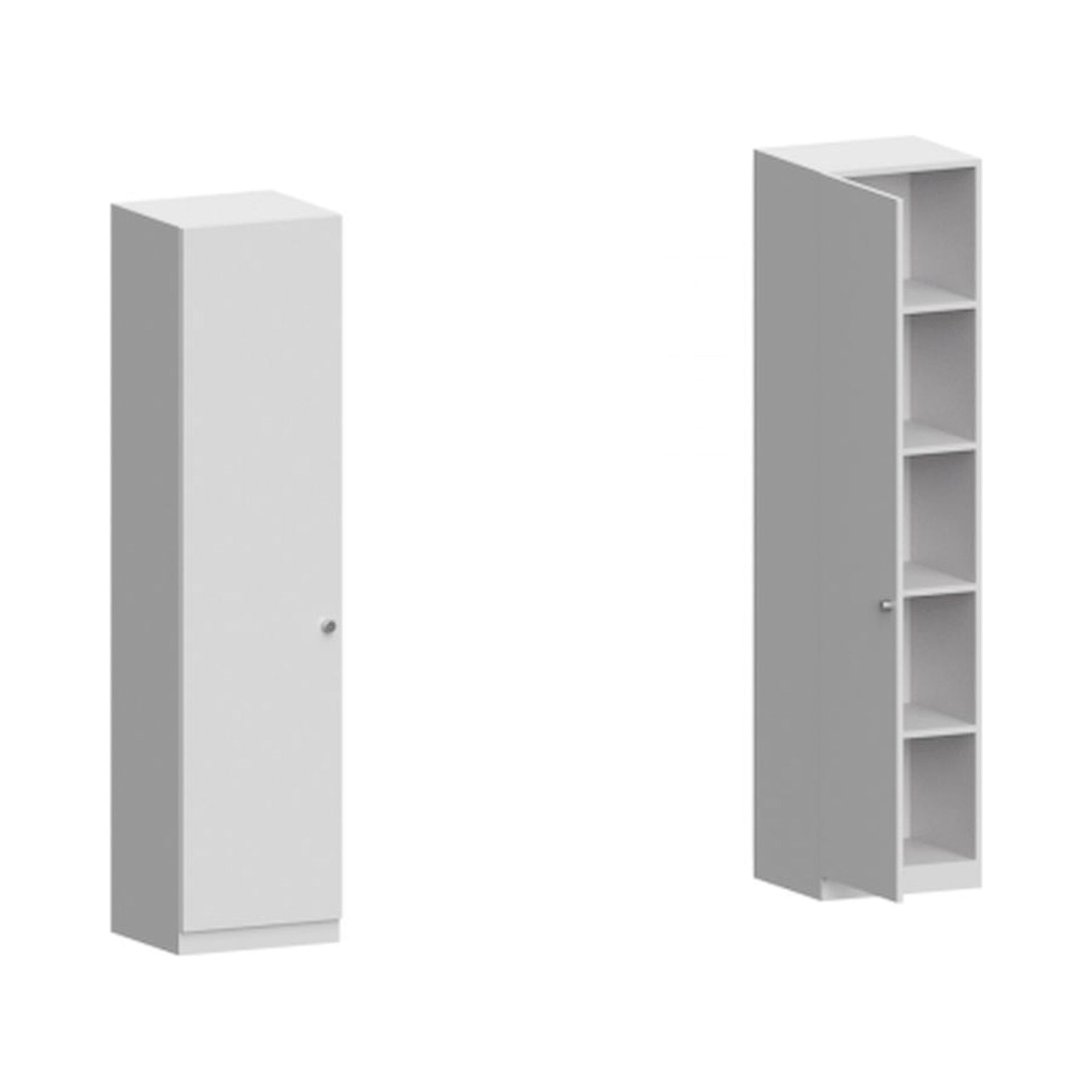 Karl 505.451.01. ESD-Holzschrank Hochschrank, 500x450x2064 mm