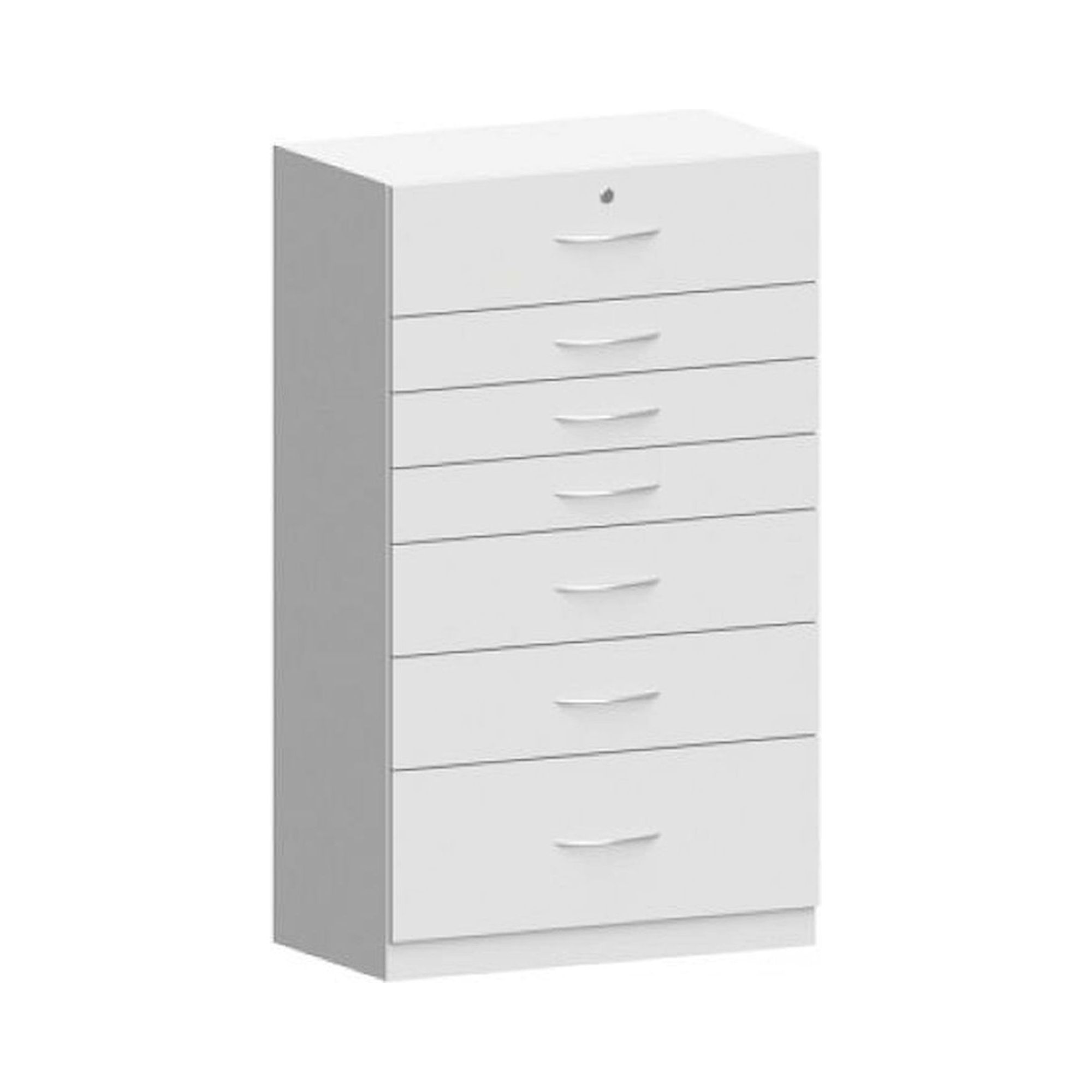 Karl 508.436.31. ESD-Beistellschrank 800 Holzausführung mit 7 Schubladen, 800x450x1352 mm