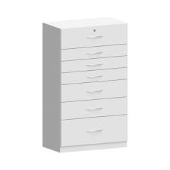 Karl 508.436.31. ESD-Beistellschrank 800 Holzausführung mit 7 Schubladen, 800x450x1352 mm