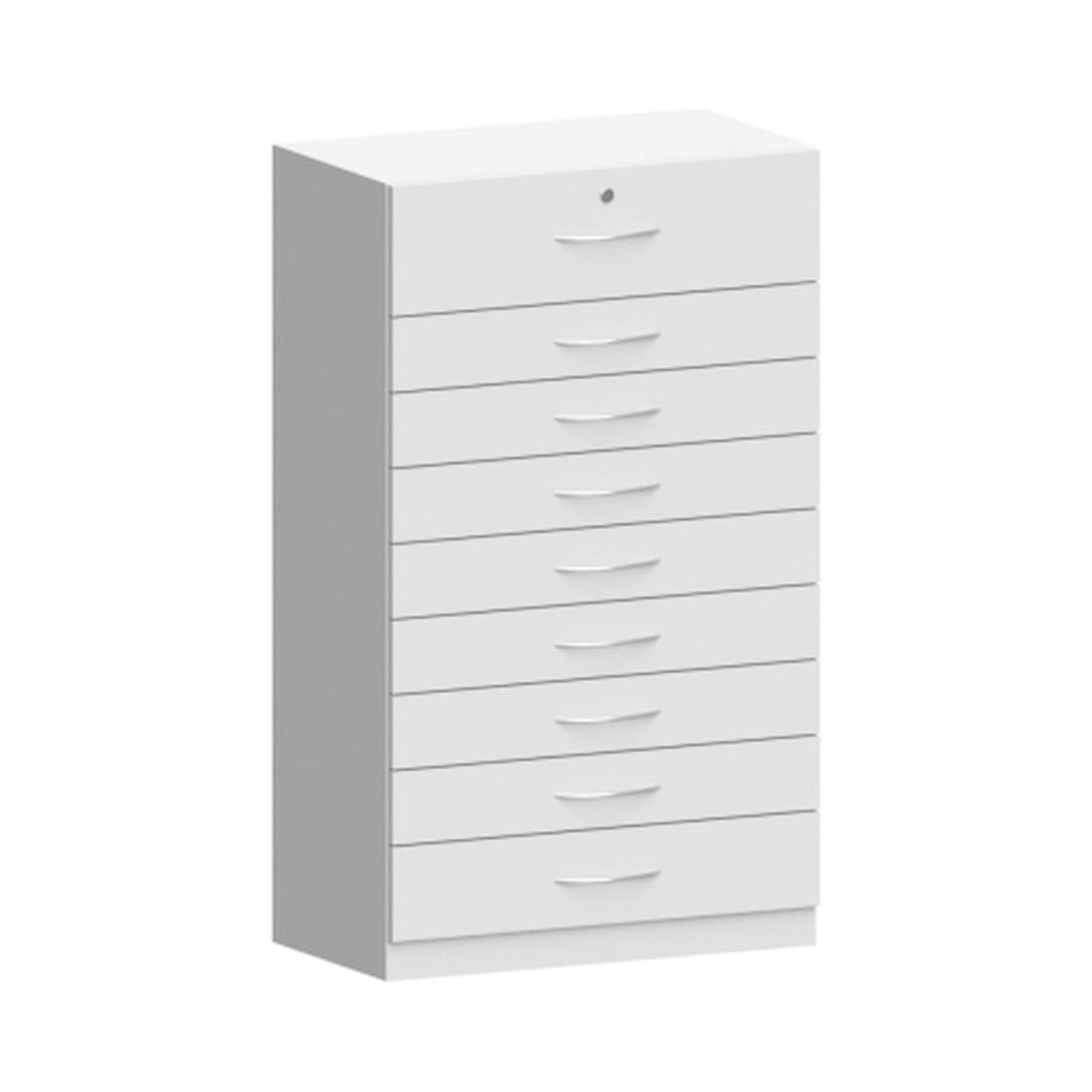 Karl 508.436.40. Beistellschrank 800 Holzausführung mit 9 Schubladen, 800x450x1352 mm