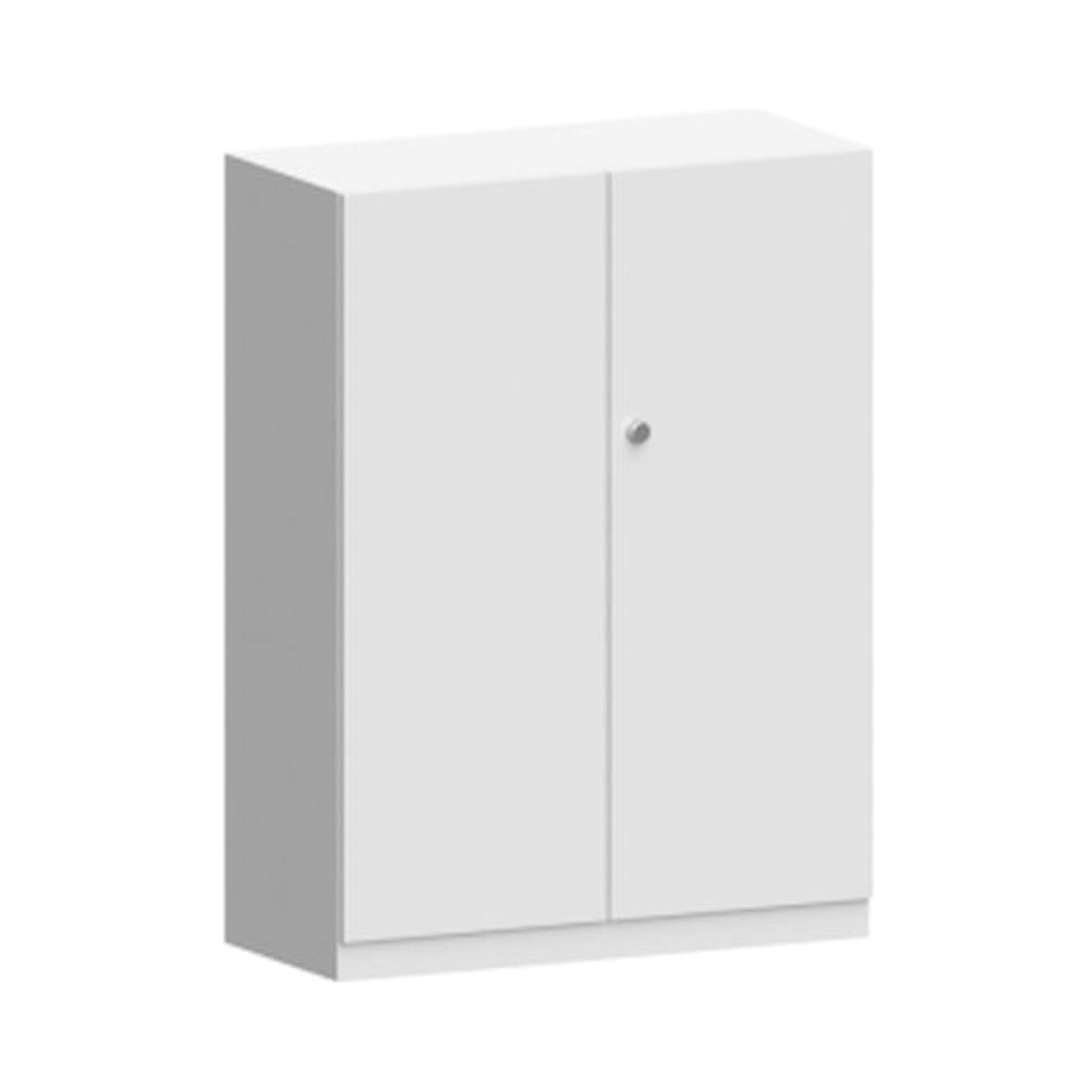ESD side cabinet 1000 wood version with hinged doors, 1000x450x1352 mm - Karl 510.431.01