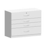 Karl 510.426.31. ESD-Beistellschrank 1000 Holzausführung mit 4 Schubladen, 1000x450x772 mm