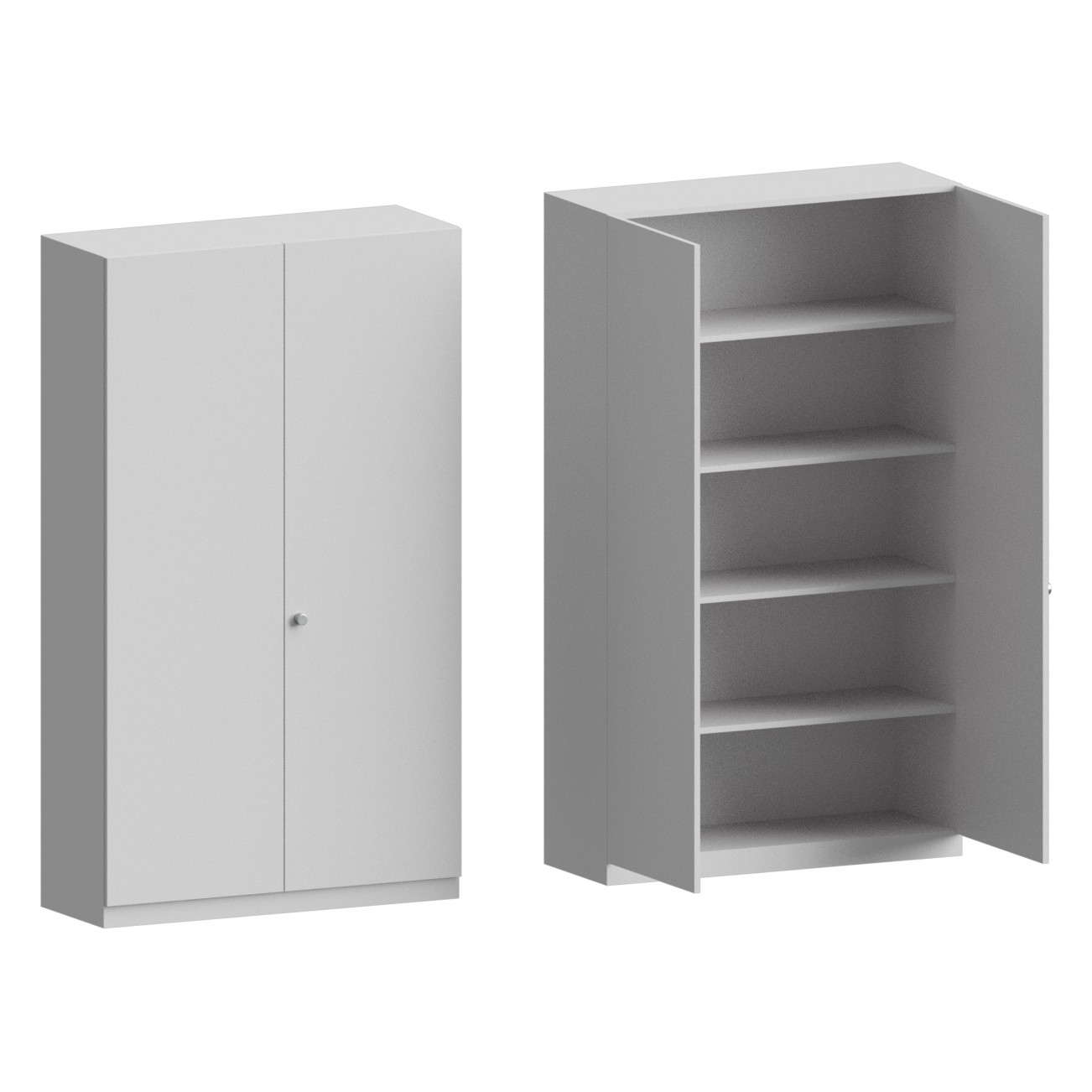 ESD-Holzschrank Hochschrank, 1200x450x2064 mm - Karl 512.451.01