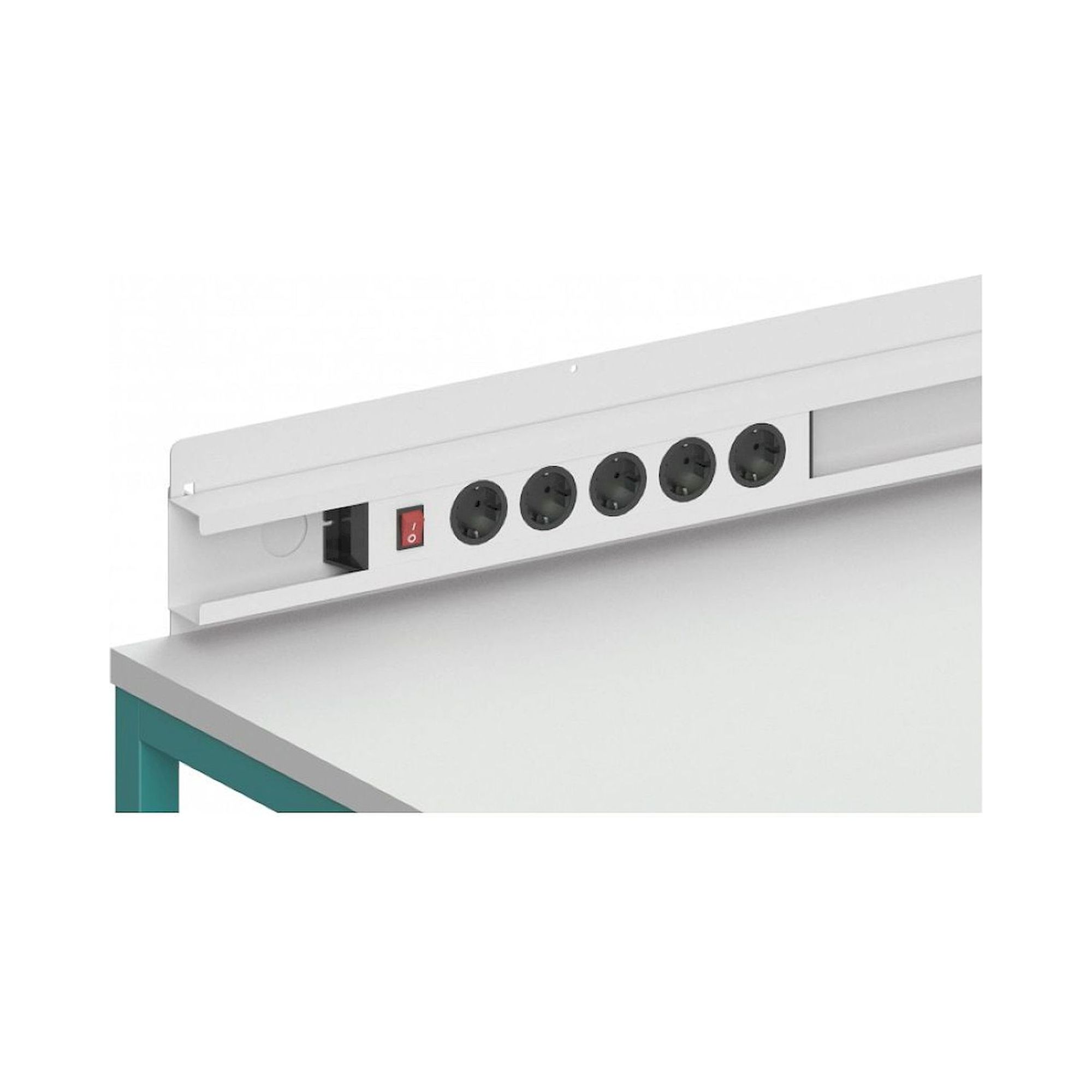 Karl 54.107.70. TRÄGERSCHIENE für Steckdosenleiste Basic/Sintro, 1500 x45x85 mm