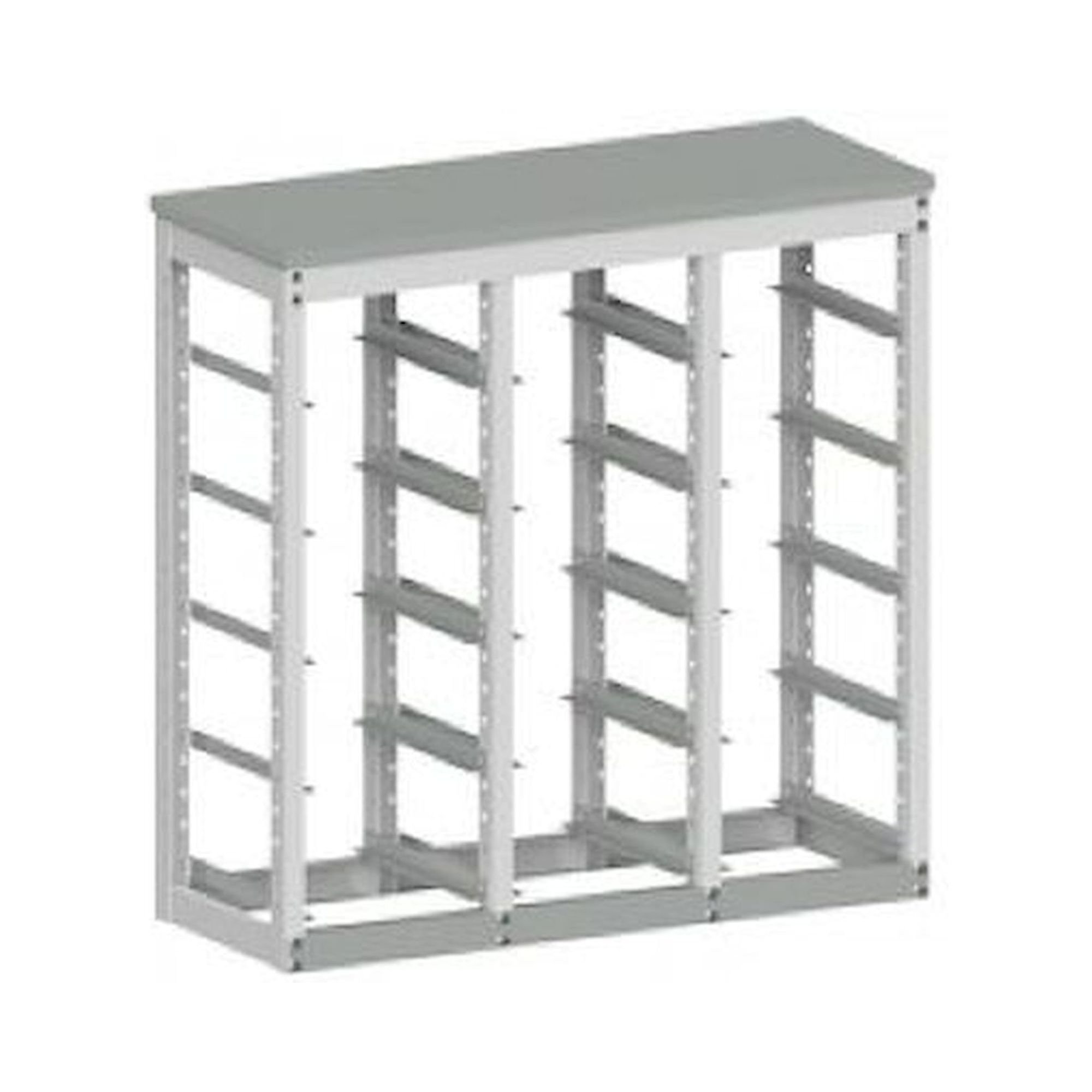 Karl 66.424.43. EF-Regal Deckplatte Stahlblech, 1120x425x1125 mm