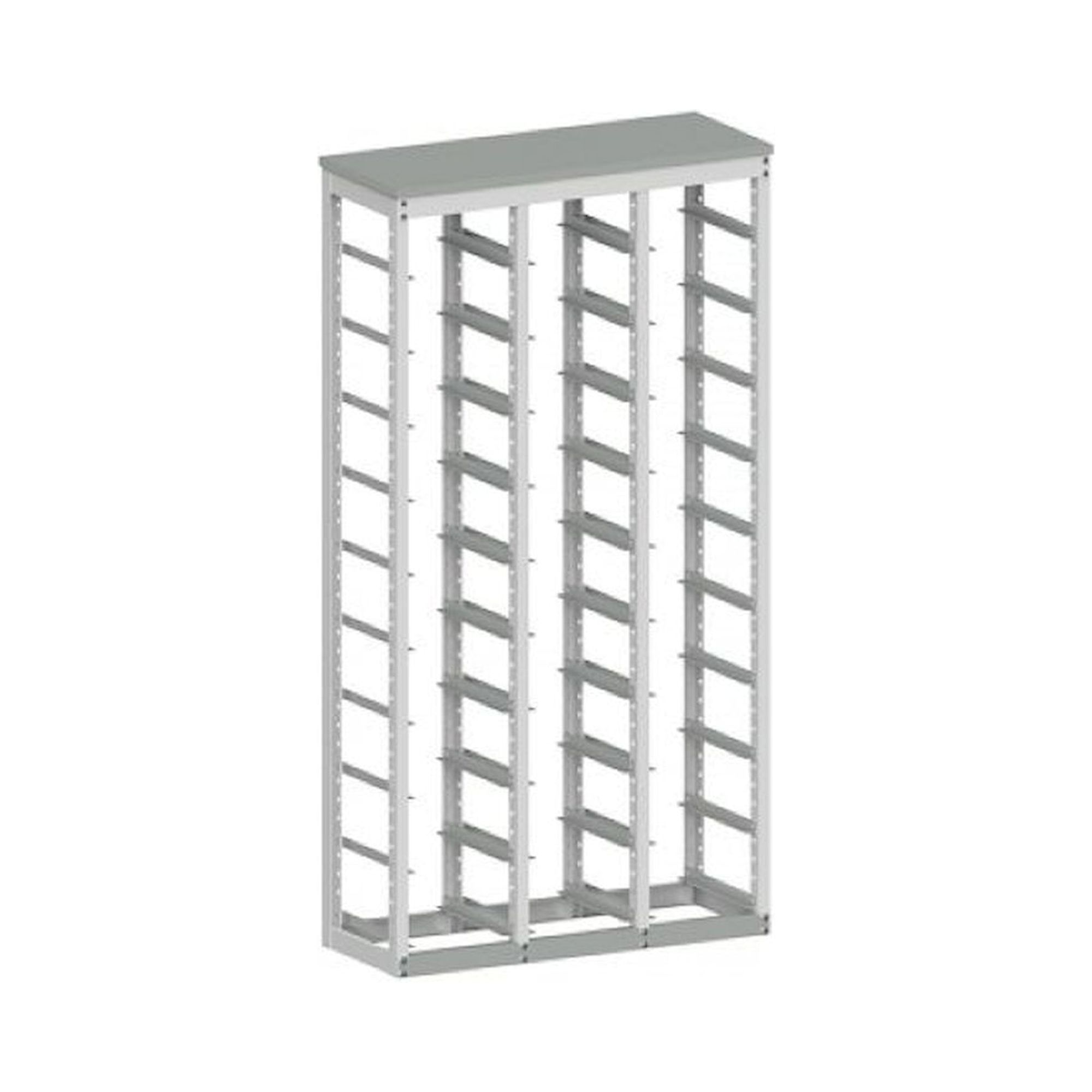 Karl 66.426.43. EF-Regal Deckplatte Stahlblech, 1120x425x2125 mm