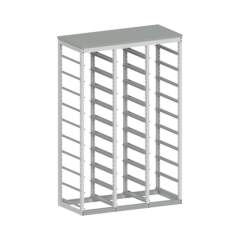 Karl 66.646.43. EF-Regal Deckplatte Stahlblech, 1400x625x2125 mm