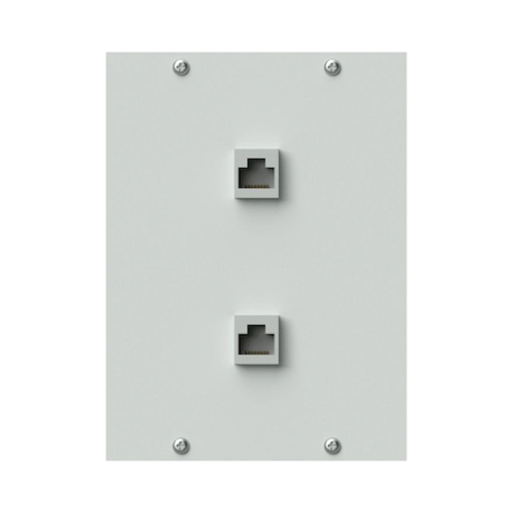 Karl 95.530.70. EAL-Einsatzplatte RJ45/ISDN, 100x135 mm