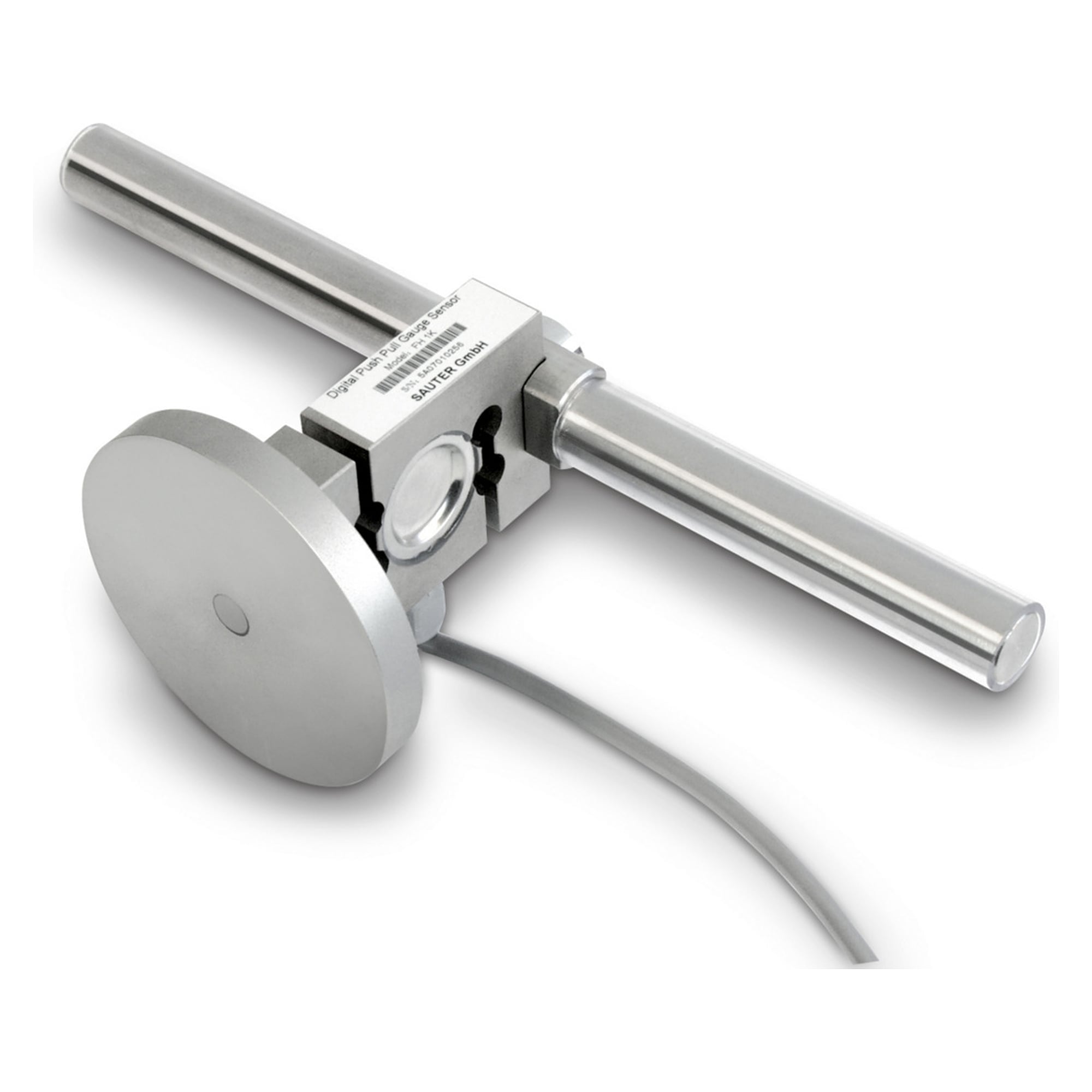 Stainless steel handle bar with rubber grip, M12 thread - SAUTER AFH 05