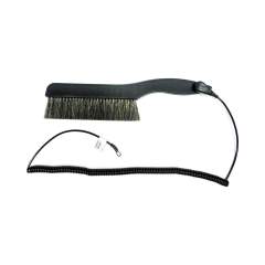 Antistatische Flachbürste mit Erdungskabel Kinetronics SW-141, 140 mm