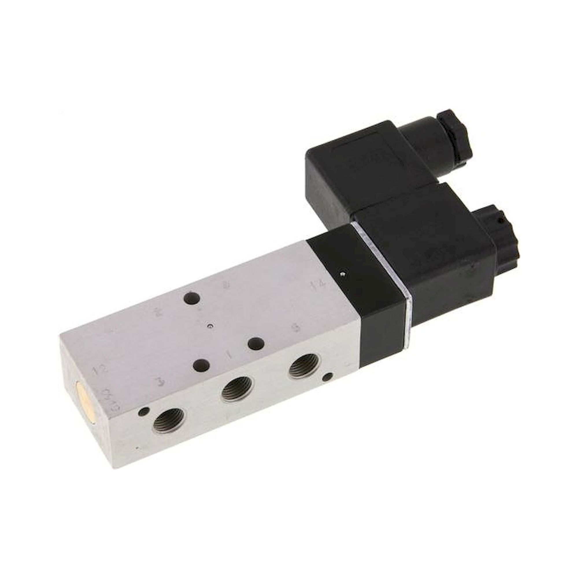 Airtec KM 09510HN 24V=. 5/2-Wege Magnetventil, G 1/8", Luftfeder, 24 V DC, Standard