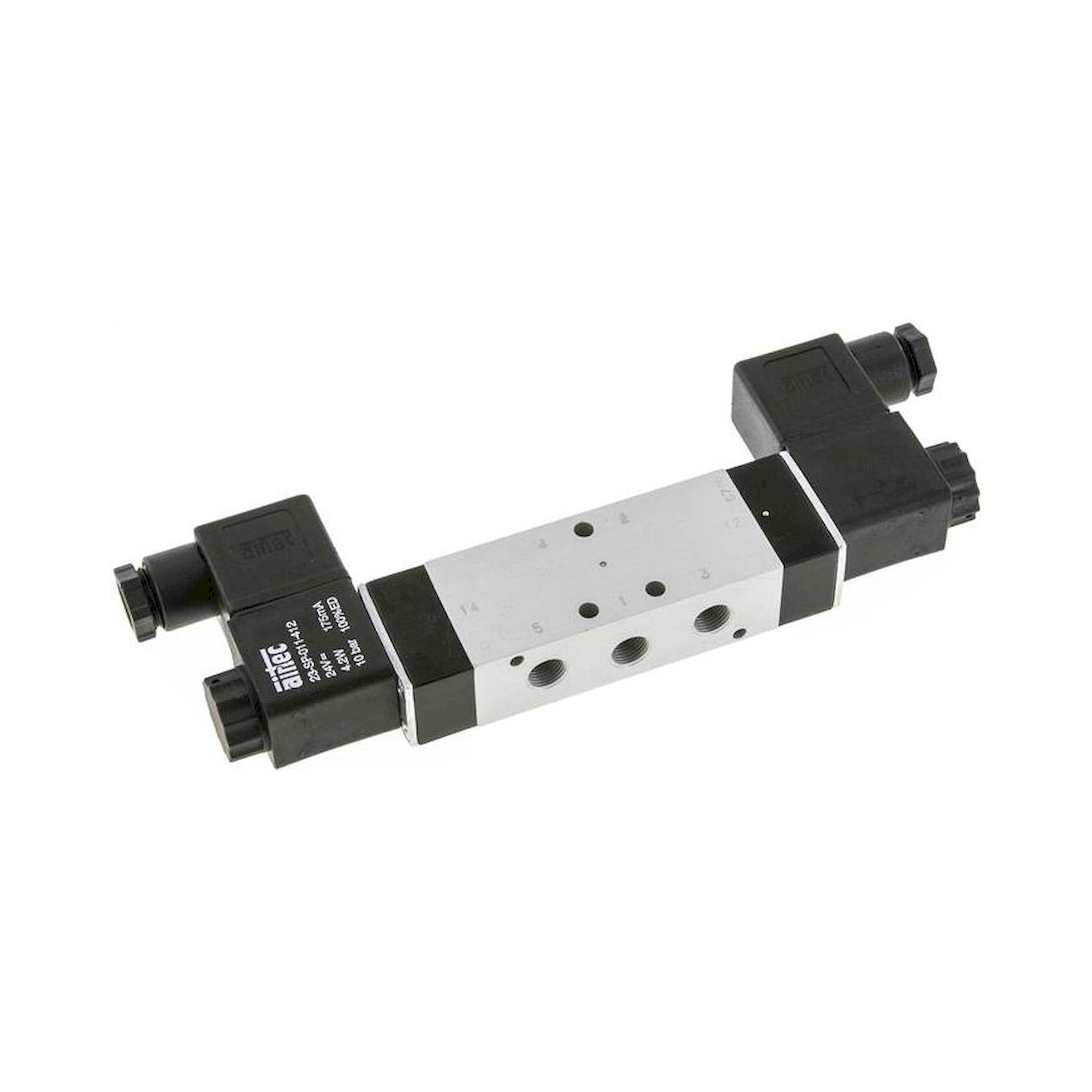 Airtec KM 09520HN 12V=. 5/2-Wege Magnetimpulsventil, G 1/8", 12 V DC, Standard
