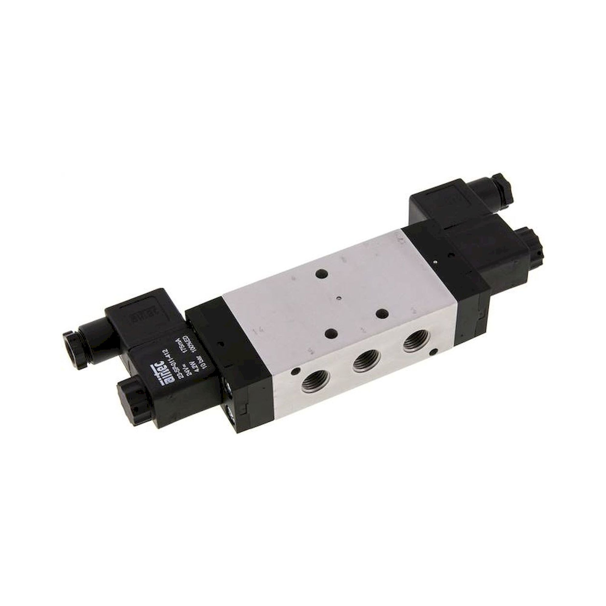 Airtec KM 10534HN 230V. 5/3-Wege Magnetventil, G 1/4", Mittelstellung belüftet, 230 V AC, Standard