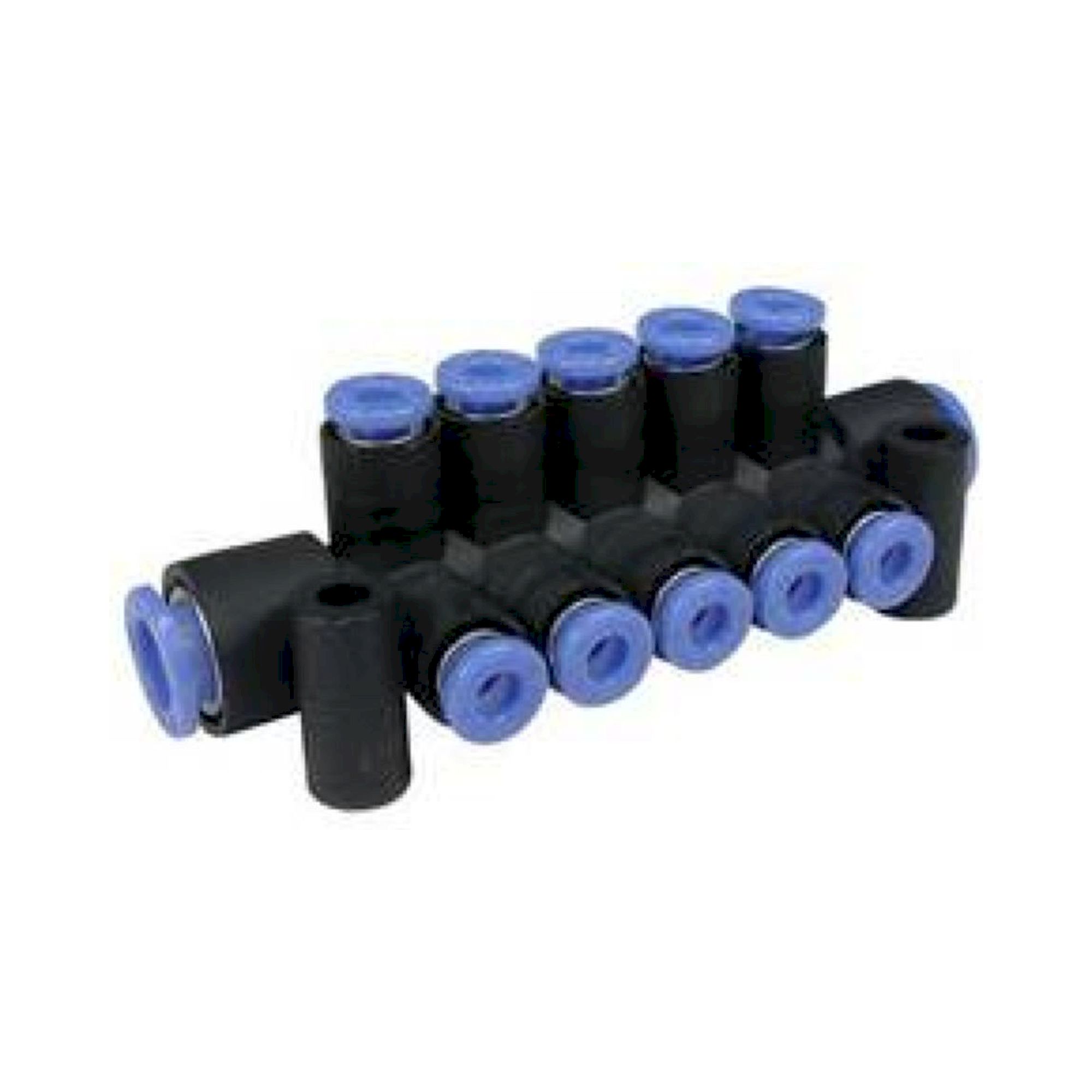 SMC KM11-04-08-10. KM11, One-touch Fittings Manifold Series - Port A One-touch Fitting, Port B One-touch Fitting